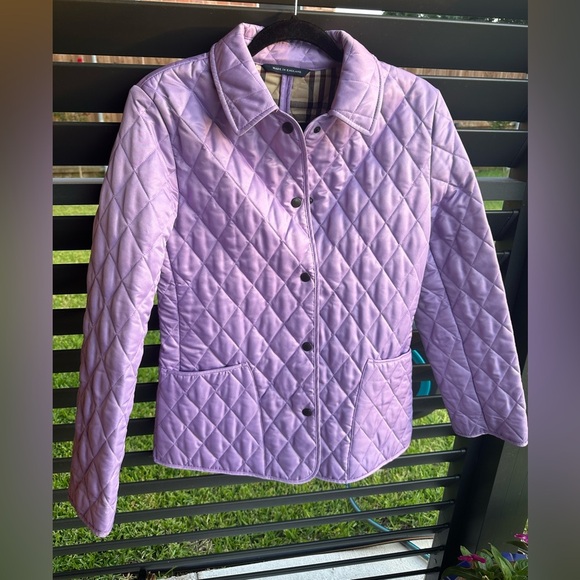 Burberry Quilted Lavender Jacket size S - Picture 5 of 11